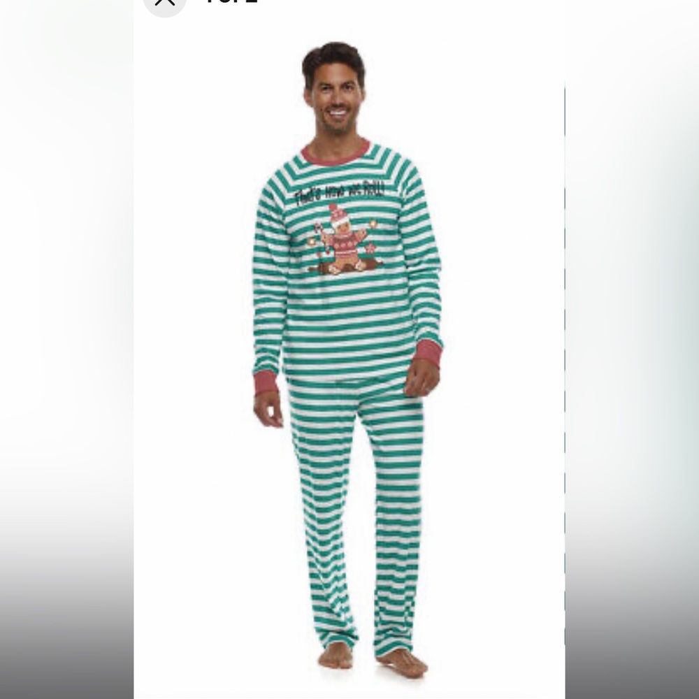 Cuddl Duds Mens Striped Pajamas🎄